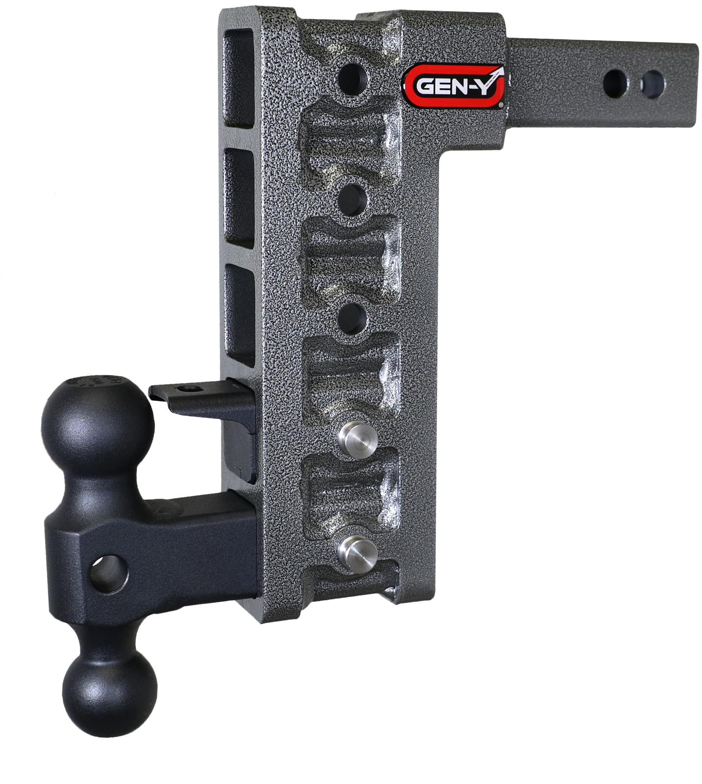 Mega Duty 2 Inch Shank 10 Inch Drop 1.5K TW 10K Hitch & GH-031 Dual-Ball & GH-032 Pintle Lock Gen Y Hitch