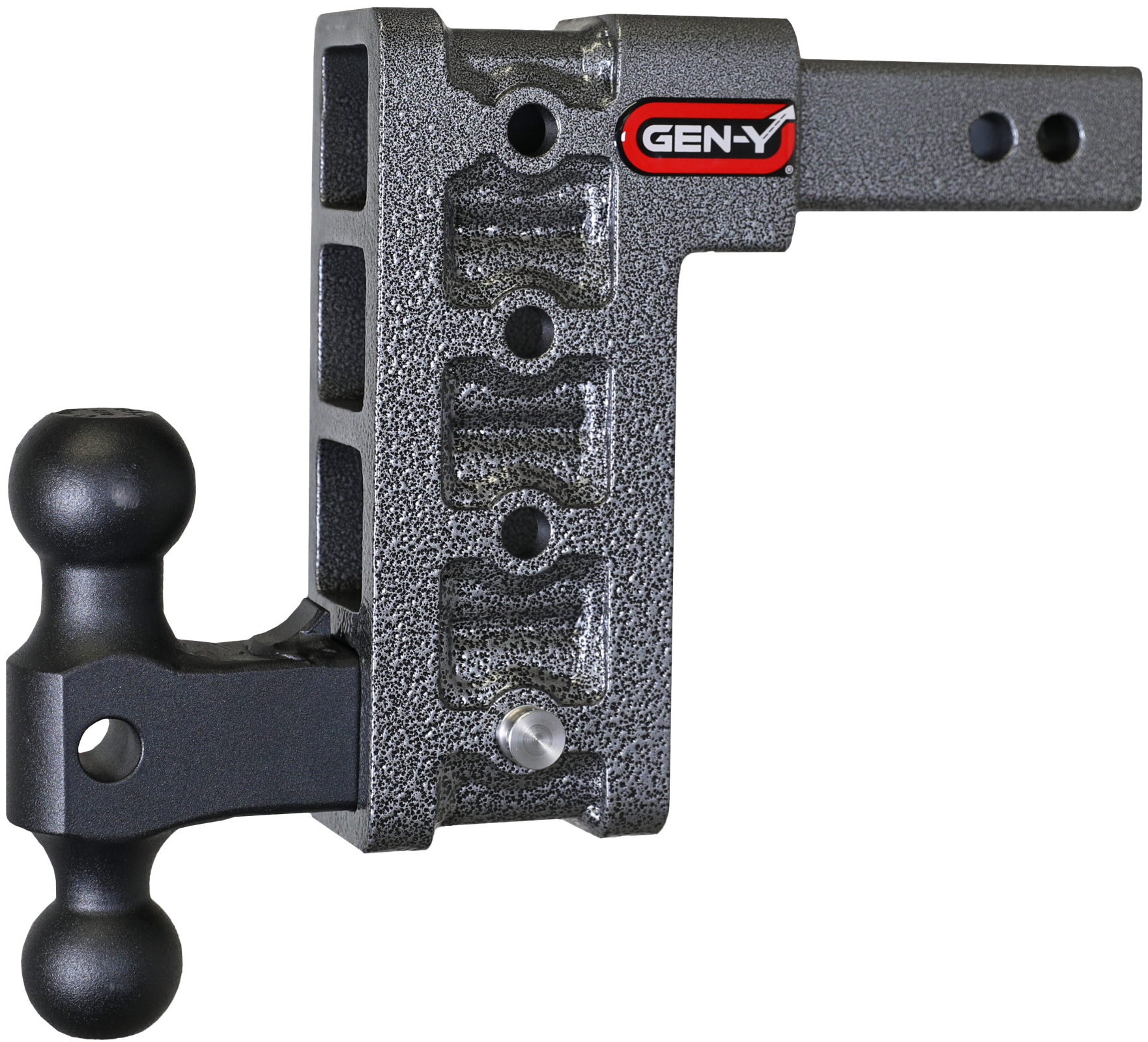Mega Duty 2 Inch Shank 7.5 Inch Drop 2K TW 16K Hitch & GH-051 Dual-Ball Gen Y Hitch