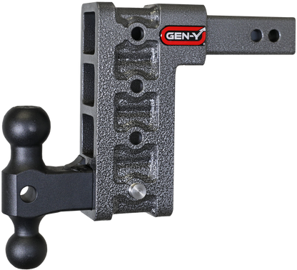 Mega Duty 2 Inch Shank 7.5 Inch Drop 2K TW 16K Hitch & GH-051 Dual-Ball Gen Y Hitch