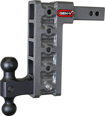 Mega Duty 2 Inch Shank 10 Inch Drop 2K TW 16K Hitch & GH-051 Dual-Ball Gen Y Hitch