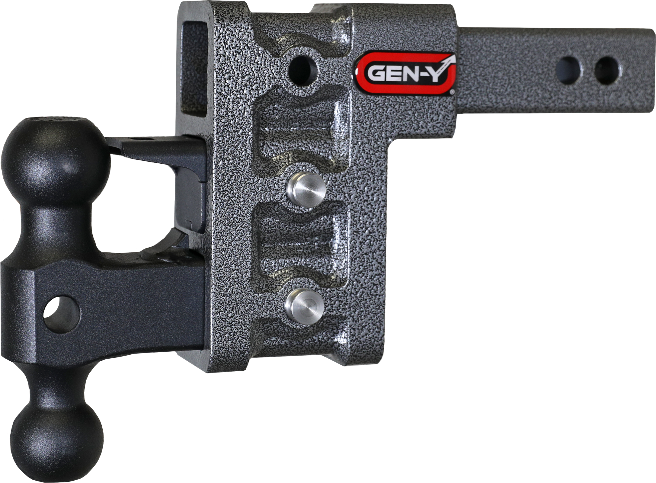 Mega Duty 2 Inch Shank 5 Inch Drop 2K TW 16K Hitch & GH-051 Dual-Ball & GH-032 Pintle Lock Gen Y Hitch