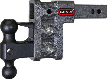 Mega Duty 2 Inch Shank 5 Inch Drop 2K TW 16K Hitch & GH-051 Dual-Ball & GH-032 Pintle Lock Gen Y Hitch