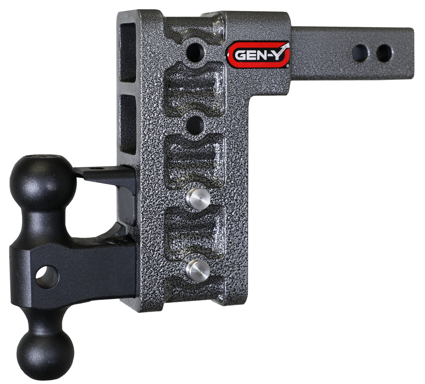 Mega Duty 2 Inch Shank 7.5 Inch Drop 2K TW 16K Hitch & GH-051 Dual-Ball & GH-032 Pintle Lock Gen Y Hitch