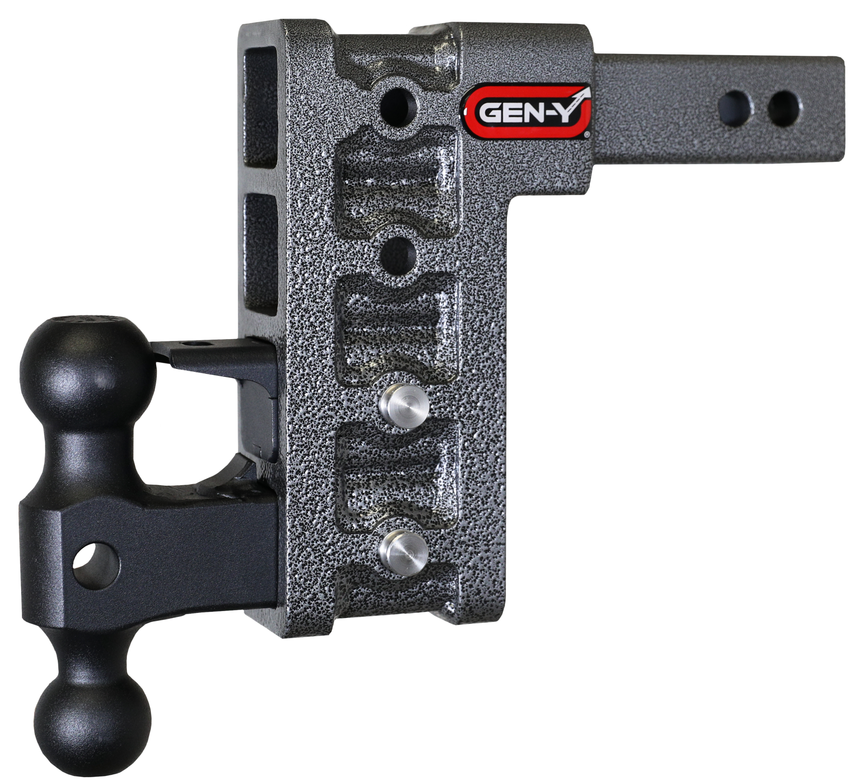 Mega Duty 2 Inch Shank 7.5 Inch Drop 2K TW 16K Hitch & GH-051 Dual-Ball & GH-032 Pintle Lock Gen Y Hitch