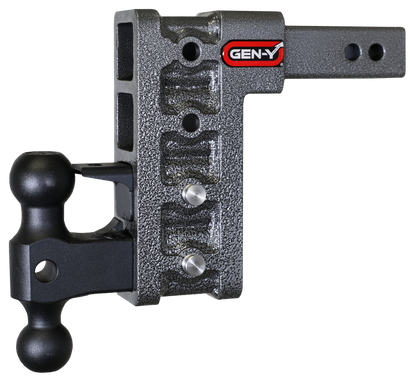 Mega Duty 2 Inch Shank 7.5 Inch Drop 2K TW 16K Hitch & GH-051 Dual-Ball & GH-032 Pintle Lock Gen Y Hitch