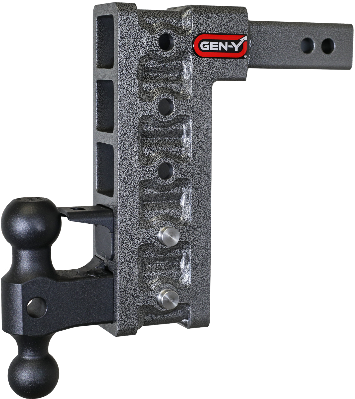 Mega Duty 2 Inch Shank 10 Inch Drop 2K TW 16K Hitch & GH-051 Dual-Ball & GH-032 Pintle Lock Gen Y Hitch