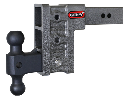 Mega Duty 2.5 Inch Shank 6 Inch Drop 3K TW 21K Hitch & GH-061 Dual-Ball Gen Y Hitch