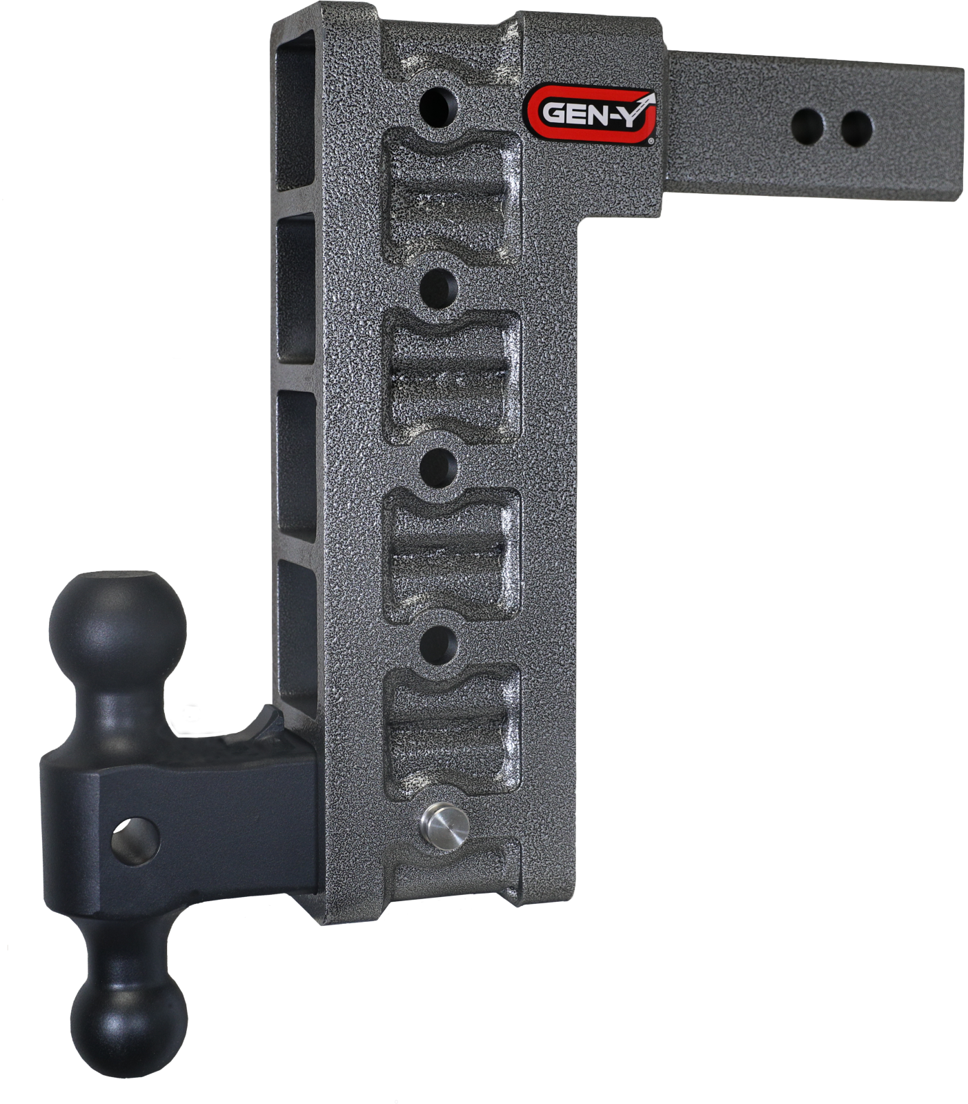 Mega Duty 2.5 Inch Shank 12 Inch Drop 3K TW 21K Hitch & GH-061 Dual-Ball Gen Y Hitch