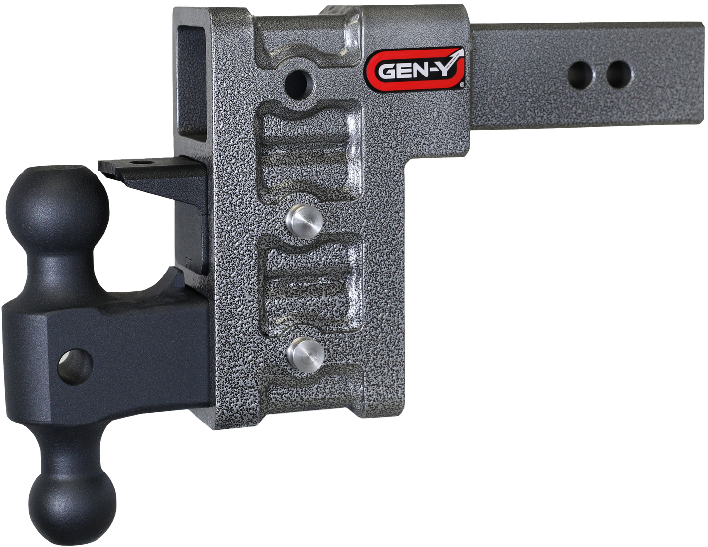 Mega Duty 2.5 Inch Shank 6 Inch Drop 3K TW 21K Hitch & GH-061 Dual-Ball & GH-062 Pintle Lock Gen Y Hitch