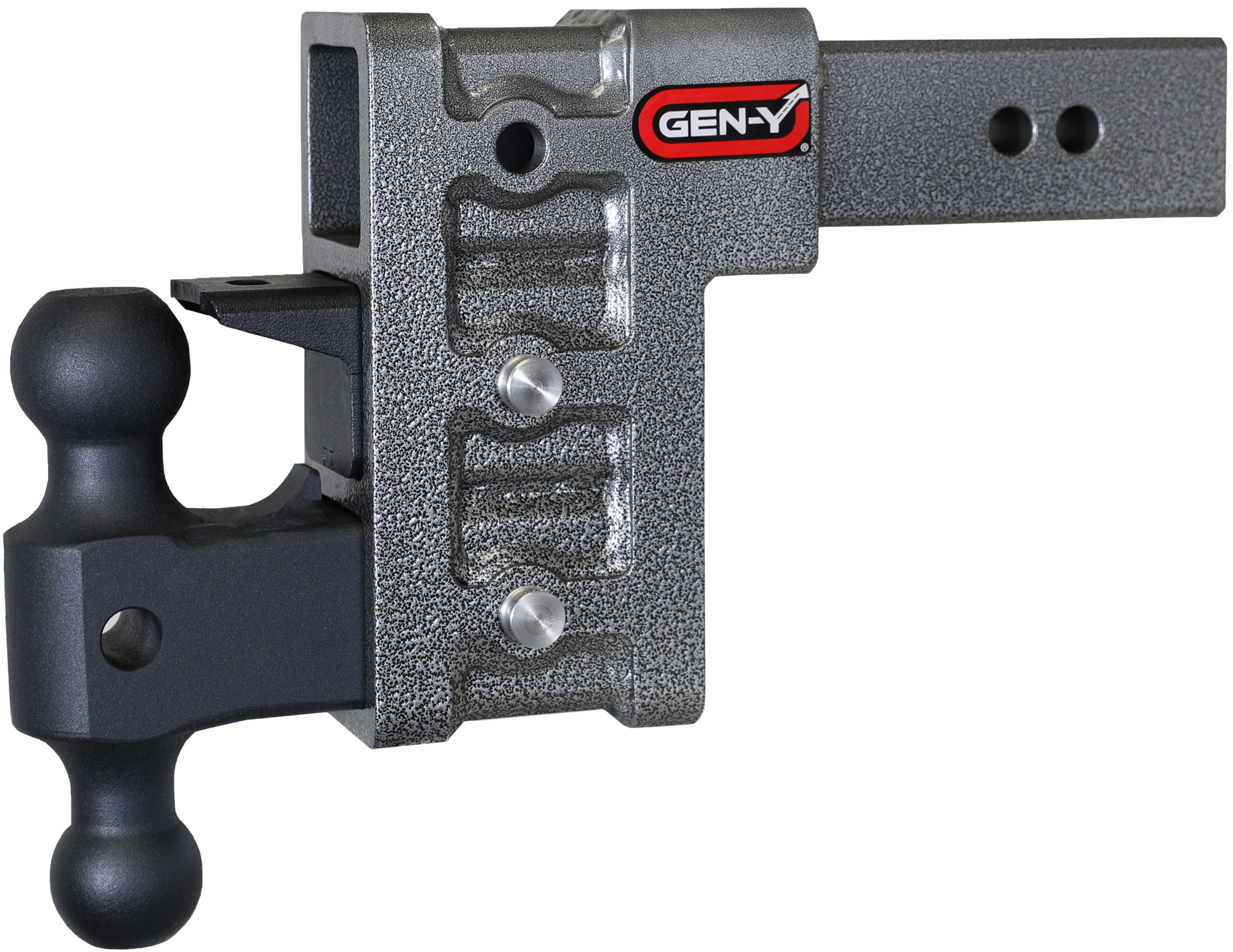 Mega Duty 2.5 Inch Shank 6 Inch Drop 3K TW 21K Hitch & GH-061 Dual-Ball & GH-062 Pintle Lock Gen Y Hitch