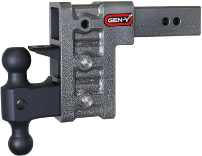 Mega Duty 2.5 Inch Shank 6 Inch Drop 3K TW 21K Hitch & GH-061 Dual-Ball & GH-062 Pintle Lock Gen Y Hitch