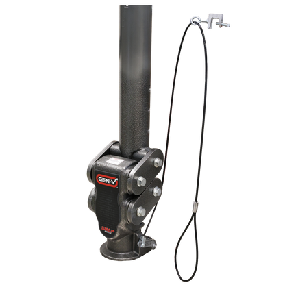 Spartan Torsion Flex SnapLatch 2.5 Inch Offset 4 Inch Round Tube Gooseneck 2 5/16 Inch Coupler Standard Height 3.5-6.5K TW 25K Towing Includes GH-098 Pin & Pull Rod Gen Y Hitch