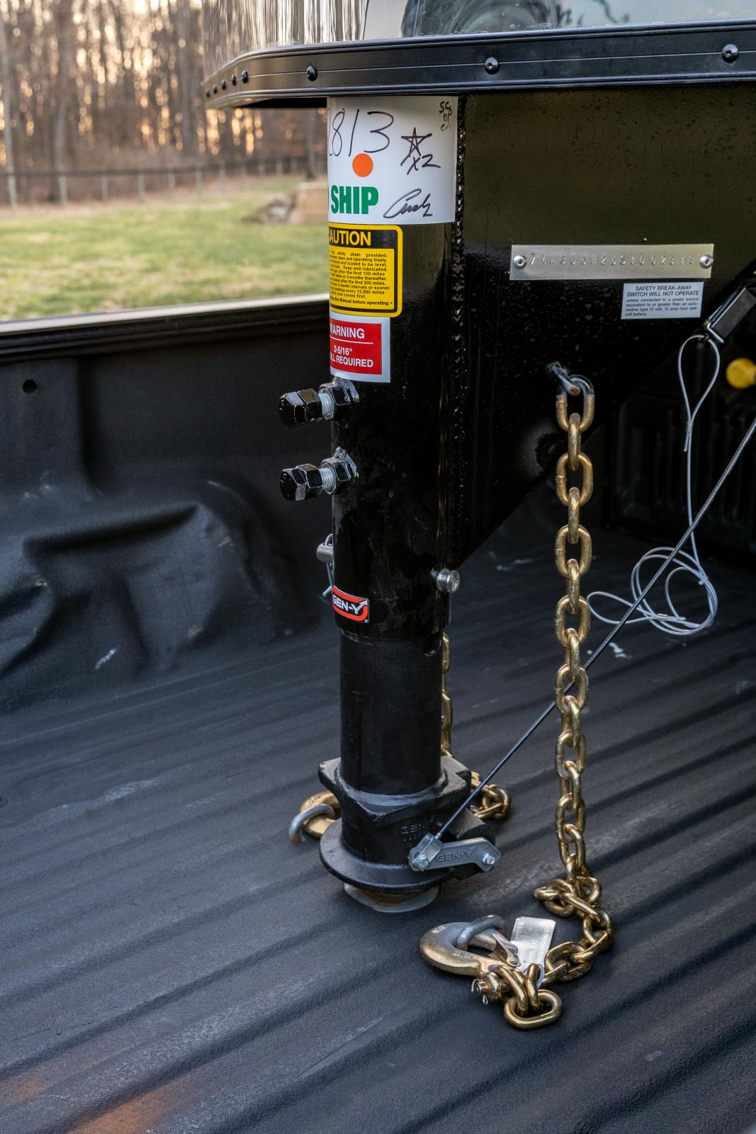 The Viking Gooseneck Static Hitch SnapLatch 2 5/16 Inch Coupler 4 Inch RD Tube 8.5K TW 30K Max Towing Gen Y Hitch