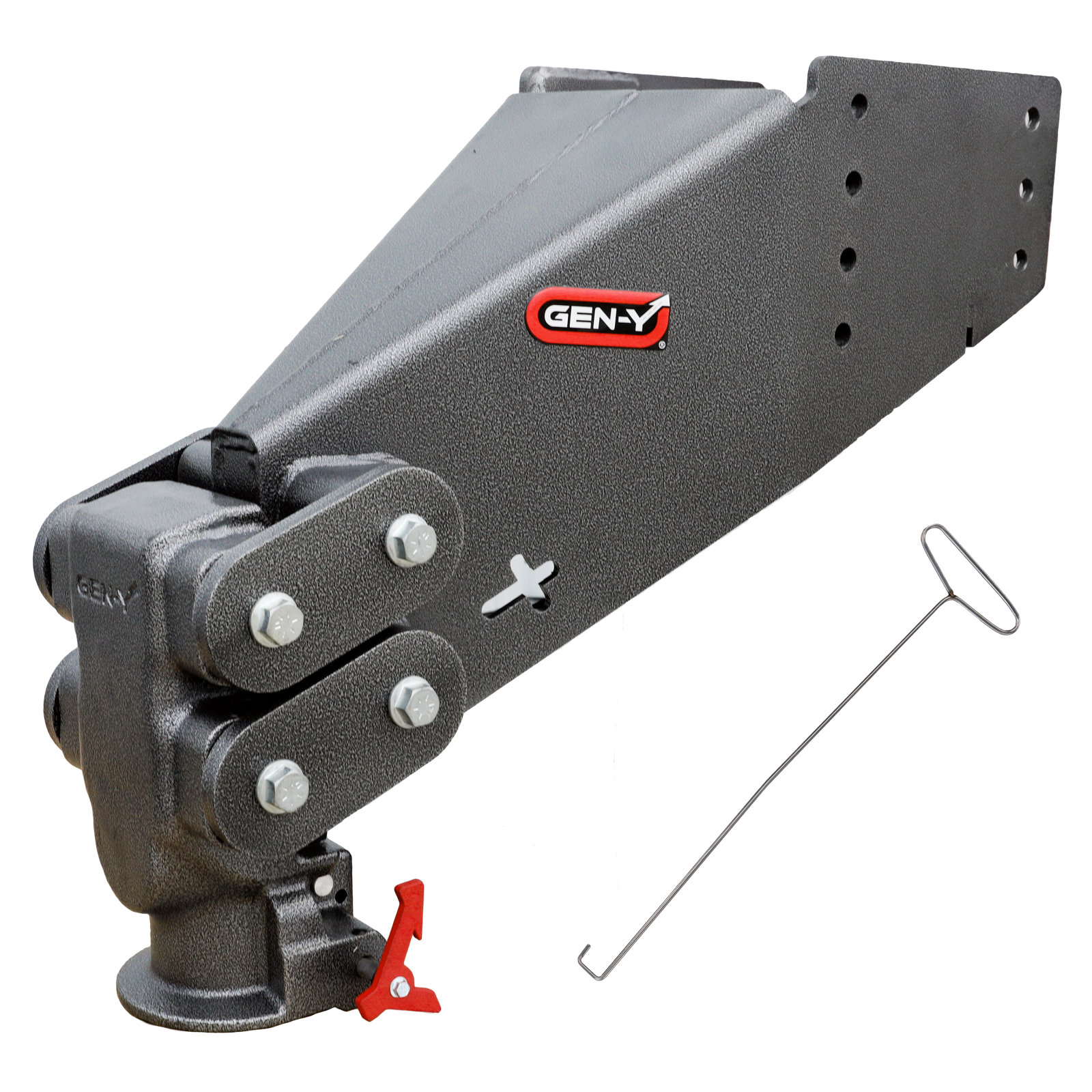 Executive Torsion Flex Auto Latch Rhino Fifth Wheel Pin Box Replacement with Gooseneck 2 5/16 Inch Coupler 1.5K 4.5K pin weight range 30K Towing Gen Y Hitch