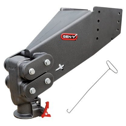Executive Torsion Flex Auto Latch Rhino Fifth Wheel Pin Box Replacement with Gooseneck 2 5/16 Inch Coupler 1.5K 4.5K pin weight range 30K Towing Gen Y Hitch