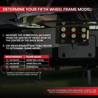 Nomad Static Fifth Wheel to Gooseneck 2 5/16 Inch Coupler 6.5K TW 30K Overall Towing Texture Black Fits 1621, 1116, & 1716 Frames Gen Y Hitch