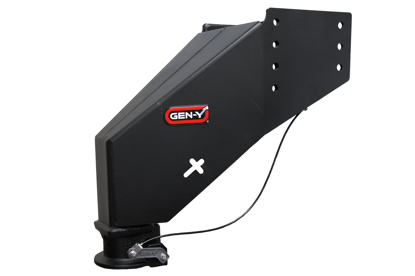 Nomad Static Fifth Wheel to Gooseneck 2 5/16 Inch Coupler 6.5K TW 30K Overall Towing Texture Black Fits Rhino Frames Gen Y Hitch