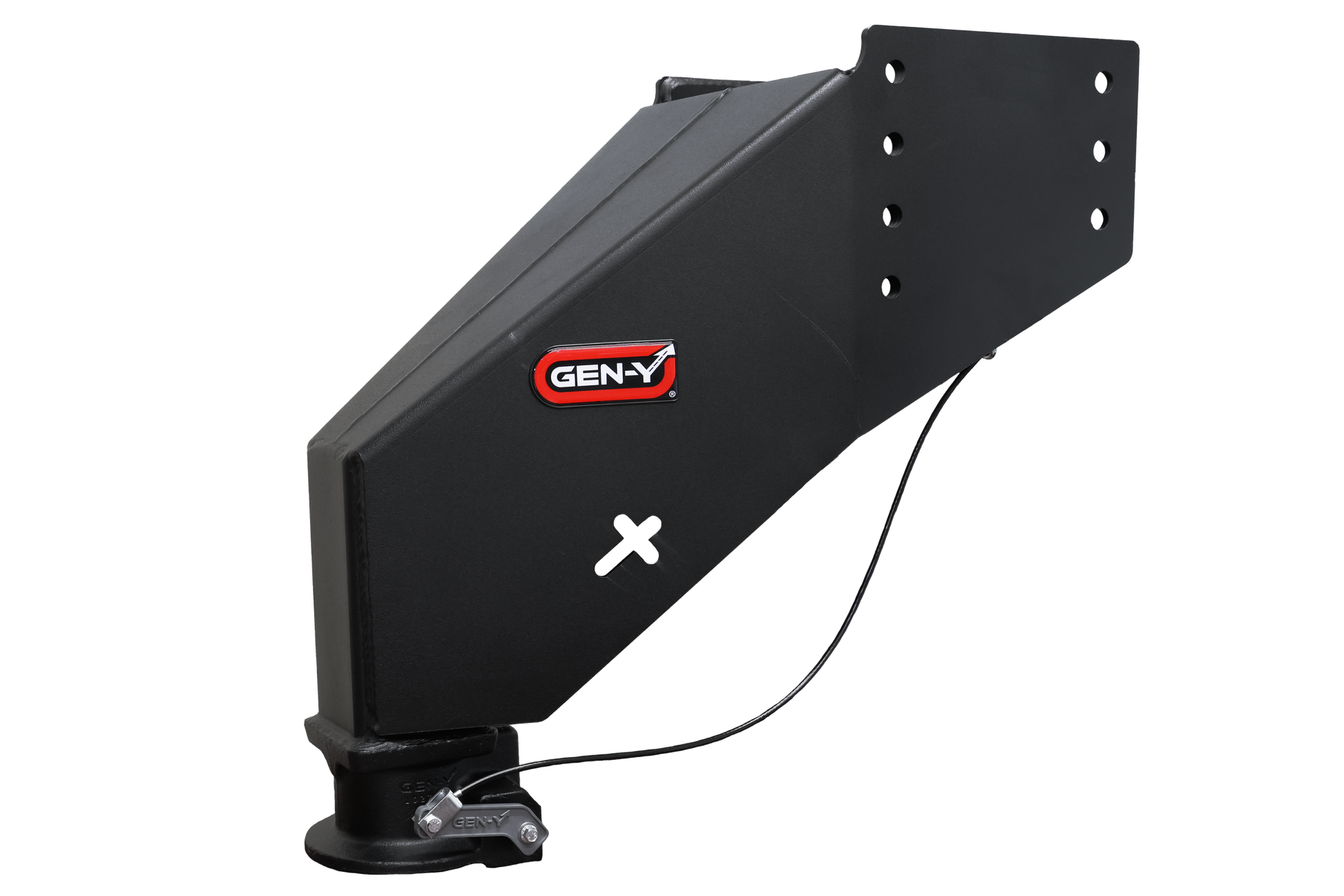 Nomad Static Fifth Wheel to Gooseneck 2 5/16 Inch Coupler 6.5K TW 30K Overall Towing Texture Black Fits Rhino Frames Gen Y Hitch