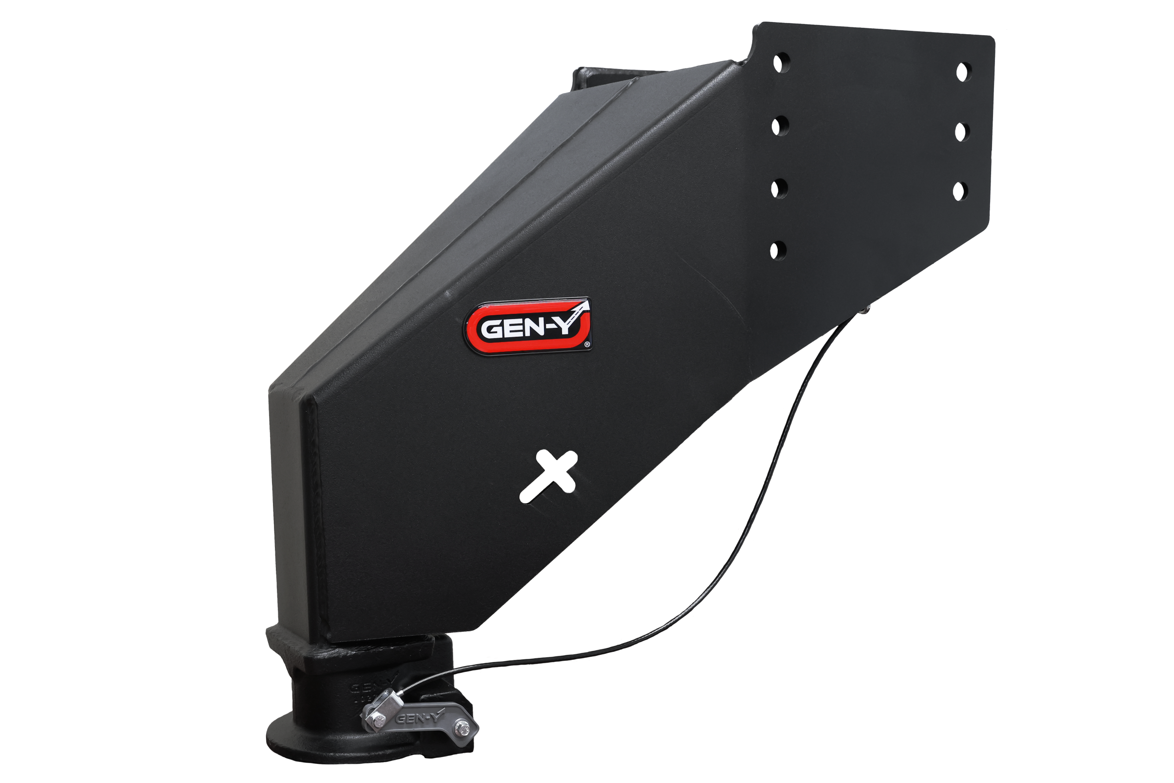 Nomad Static Fifth Wheel to Gooseneck 2 5/16 Inch Coupler 6.5K TW 30K Overall Towing Texture Black Fits Rhino Frames Gen Y Hitch