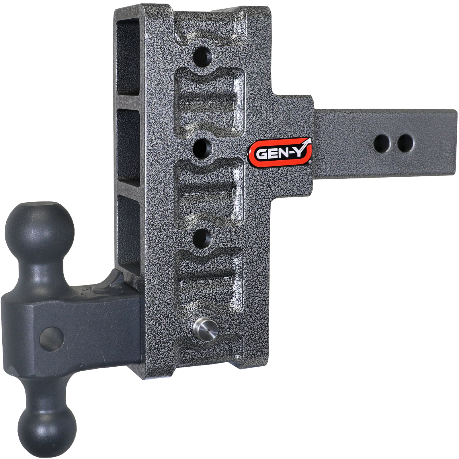 Mega Duty 2.5 Inch Offset Shank 3 Inch Rise, 6 Inch Drop 3K TW 21K Hitch & GH-061 Dual-Ball Gen Y Hitch