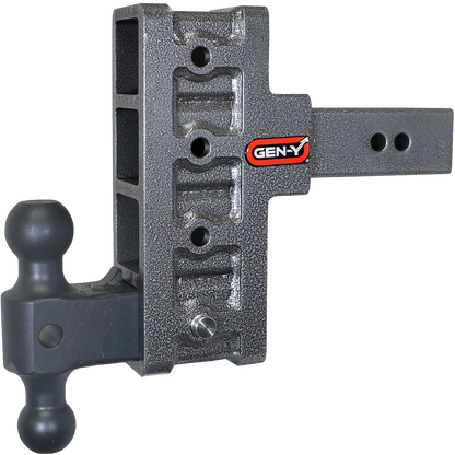 Mega Duty 2.5 Inch Offset Shank 3 Inch Rise, 6 Inch Drop 3K TW 21K Hitch & GH-061 Dual-Ball Gen Y Hitch