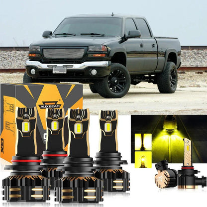 For 2007 GMC Sierra 2500 HD Classic 9005 9006 LED Headlight Bulbs