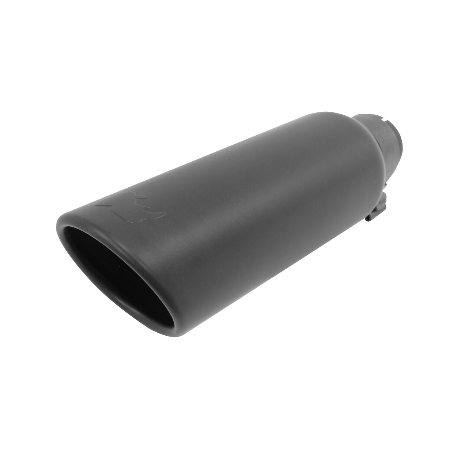 Black Powder Coated Stainless Steel Exhaust Tip Textured Black Go Rhino