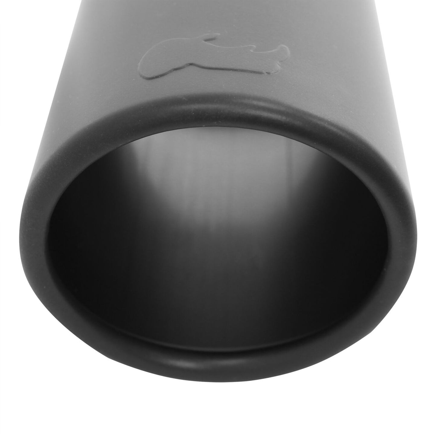 Black Powder Coated Stainless Steel Exhaust Tip Textured Black Go Rhino