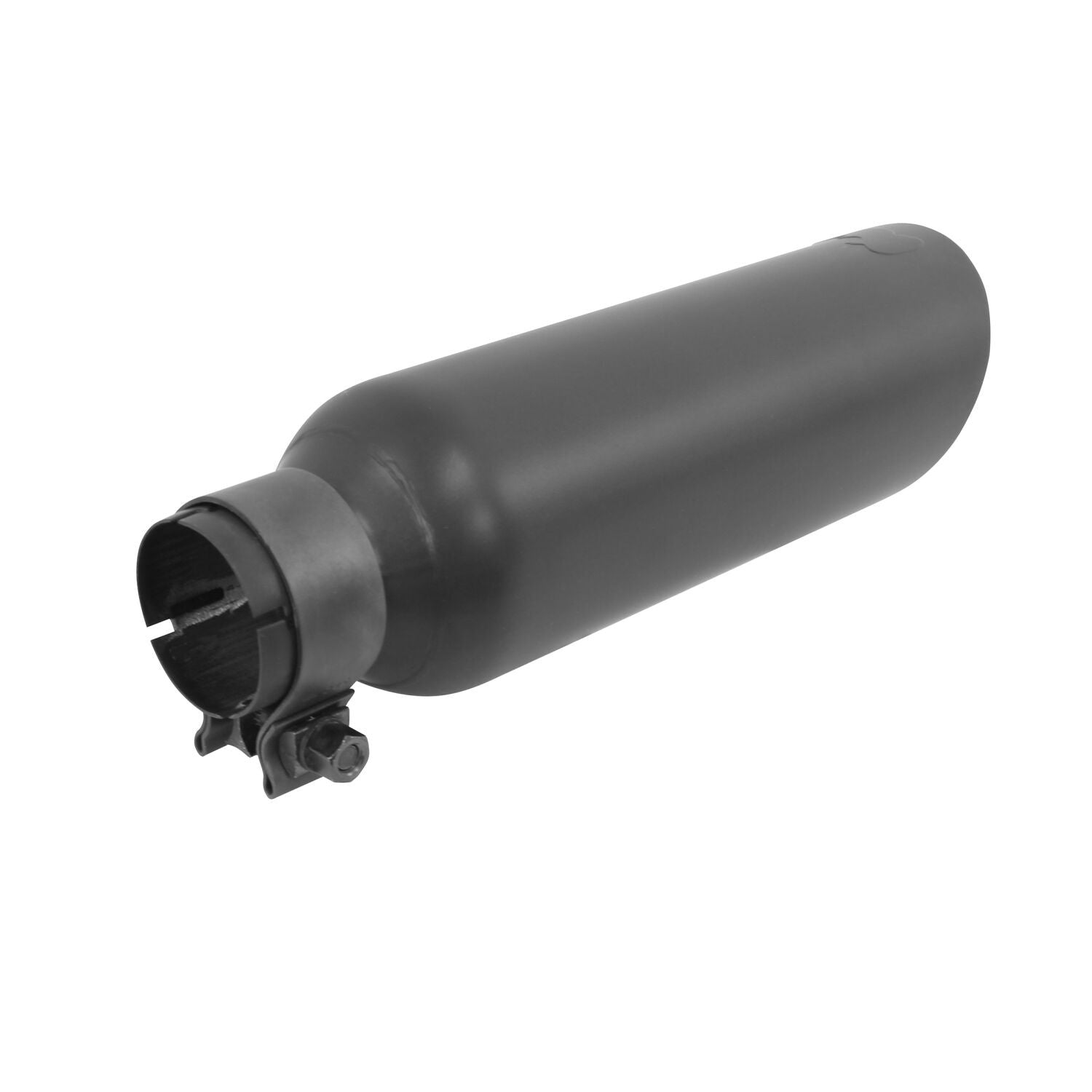 Black Powder Coated Stainless Steel Exhaust Tip Textured Black Go Rhino