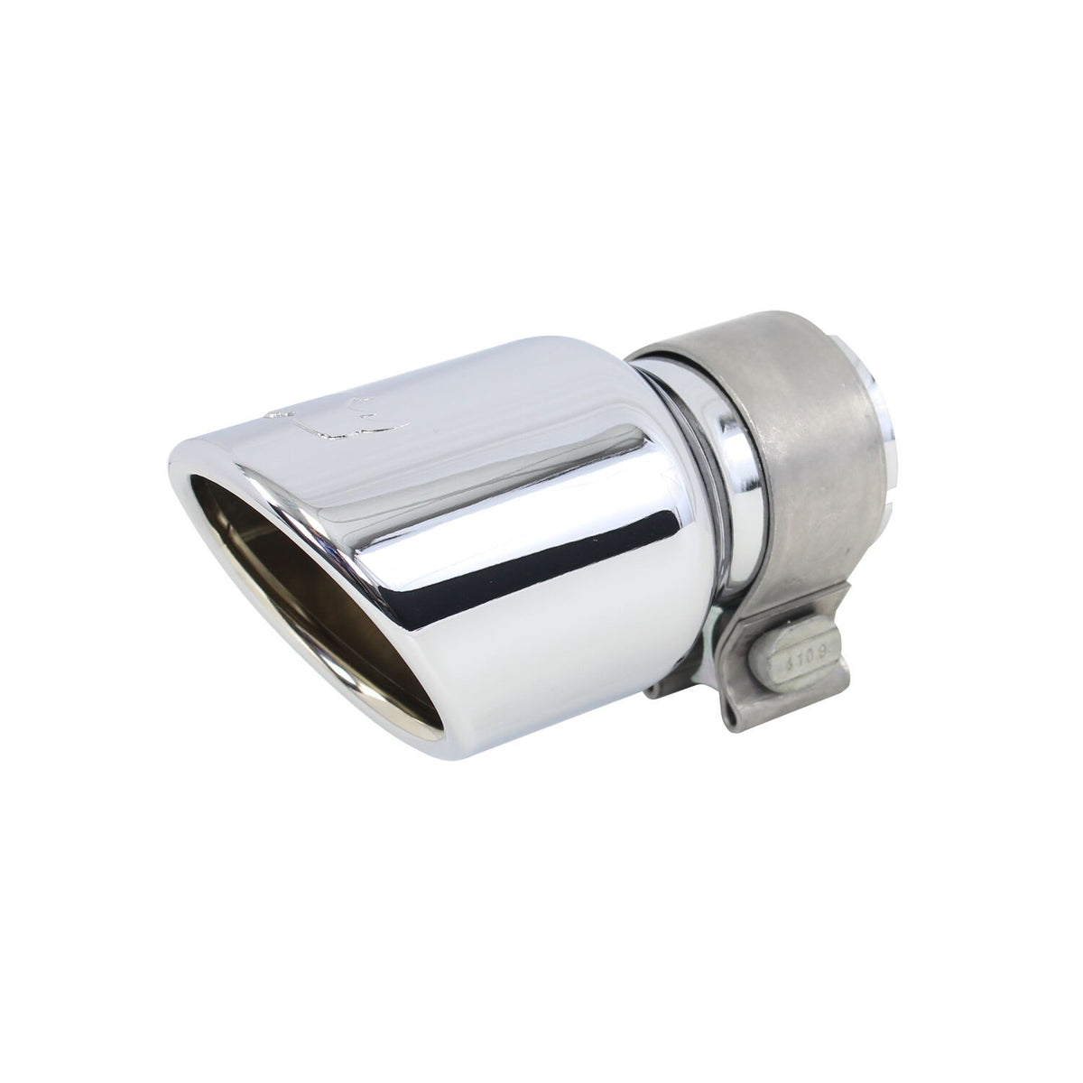 Stainless Steel Exhaust Tip 6 Inch Inlet Size: 2.0 Inch Outlet Size: 3.0 Inch Polished Stainless Steel Go Rhino