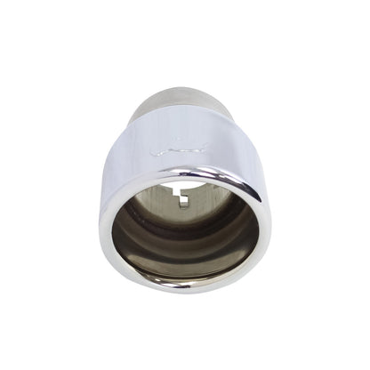 Stainless Steel Exhaust Tip 6 Inch Inlet Size: 2.0 Inch Outlet Size: 3.0 Inch Polished Stainless Steel Go Rhino