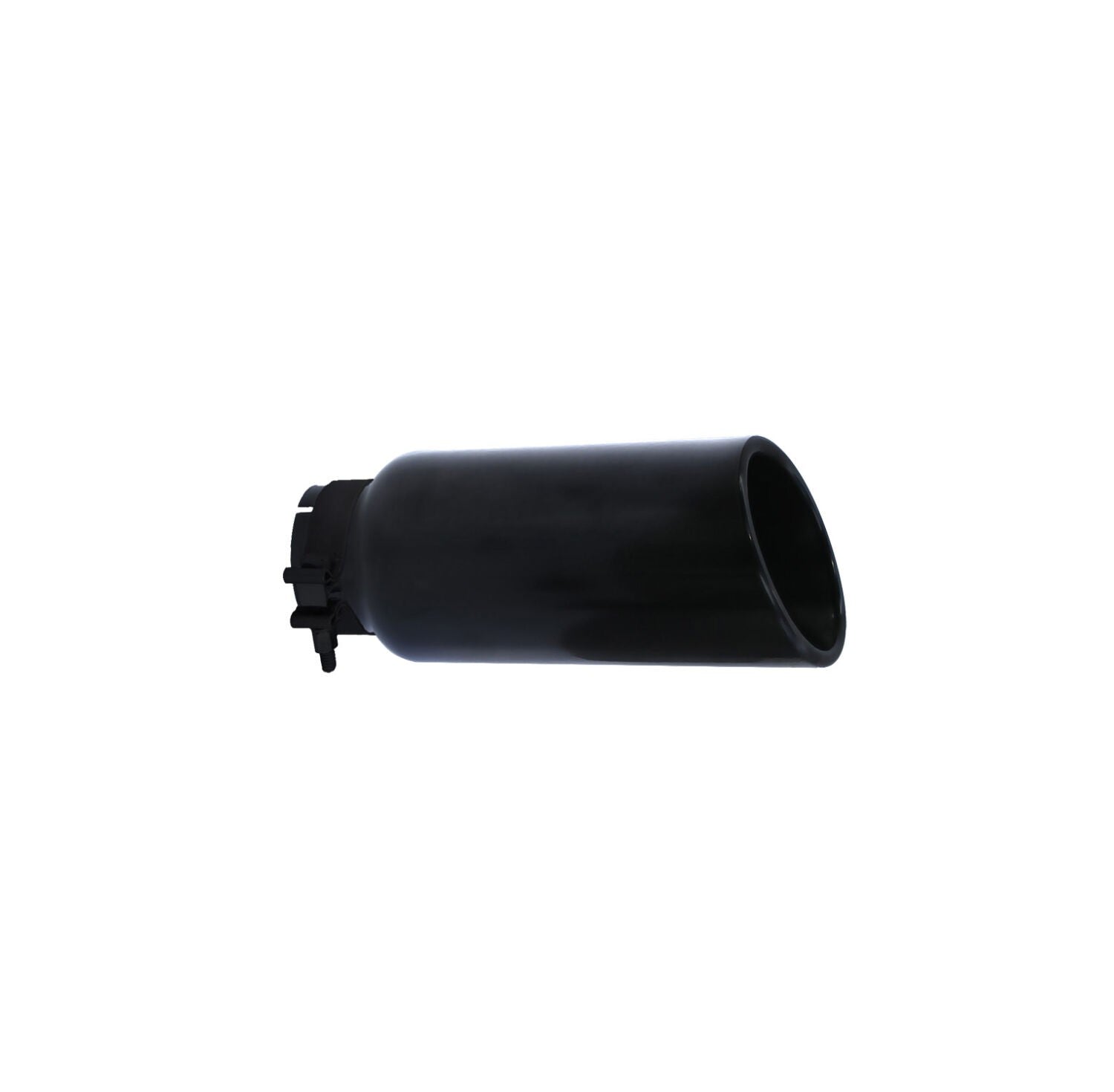 Black Powder Coated Stainless Steel Exhaust Tip 3.0 Inch Outlet Size: 4.0 Inch Textured Black Go Rhino