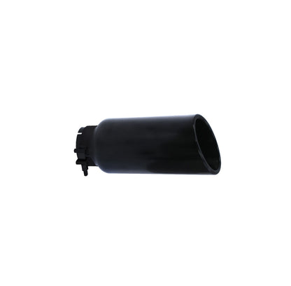 Black Powder Coated Stainless Steel Exhaust Tip 3.0 Inch Outlet Size: 4.0 Inch Textured Black Go Rhino