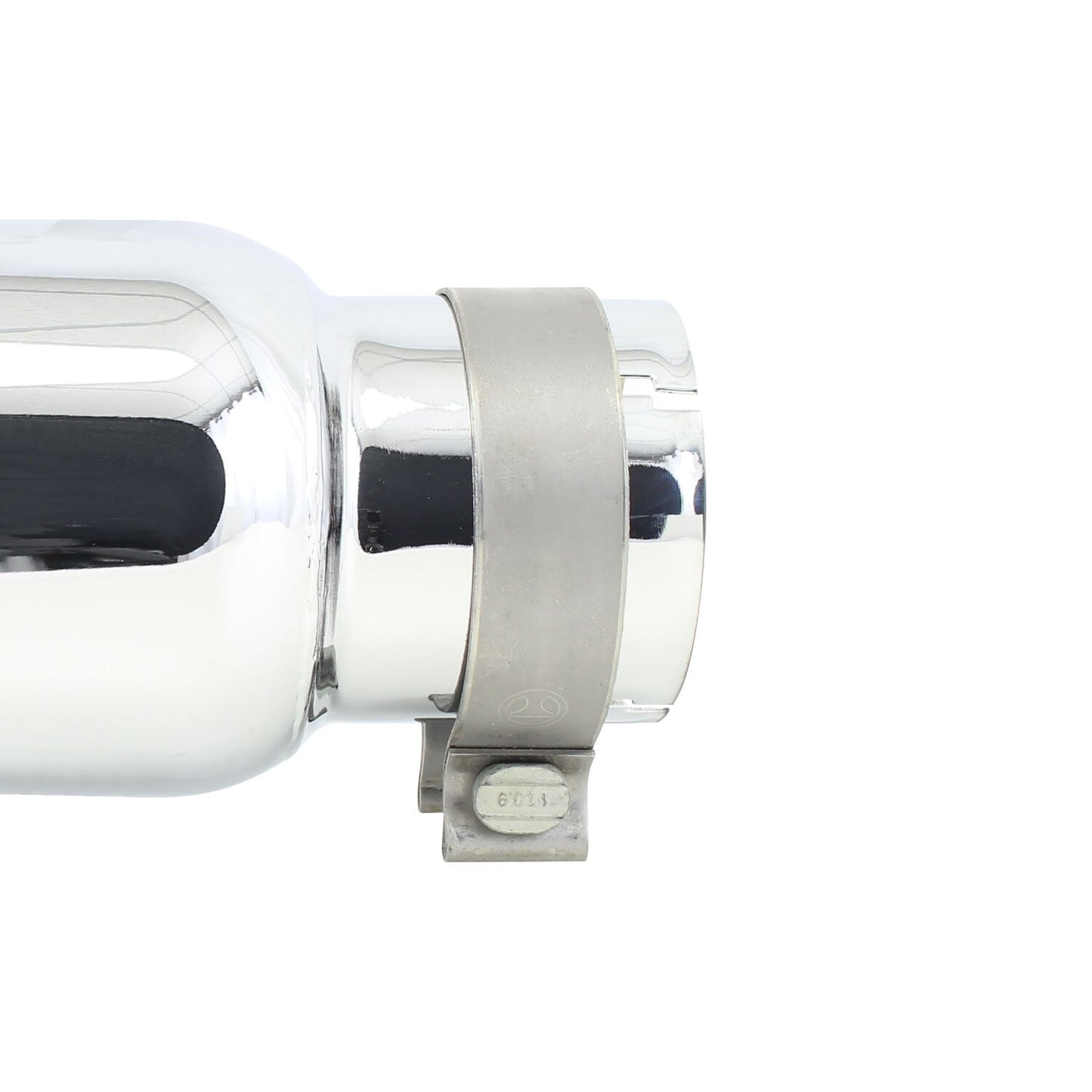 Stainless Steel Exhaust Tip 14 Inch Inlet Size: 3 1/2 Inch Outlet Size: 5.0 Inch Polished Stainless Steel Go Rhino