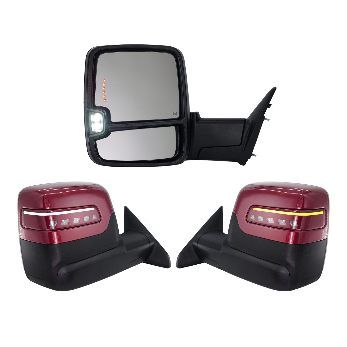 2023+ Style Ram Tow Mirrors | 2009-2018 Dodge Ram 1500