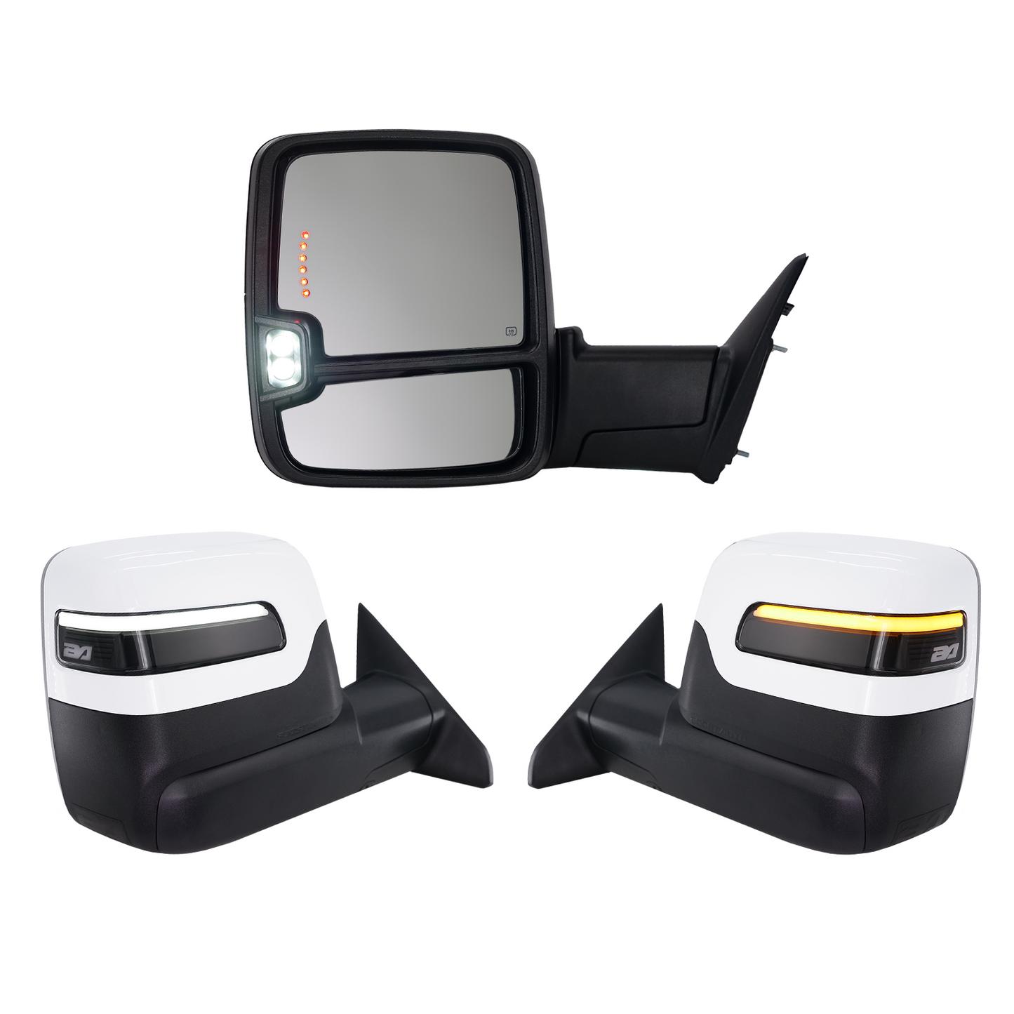 2023+ Style Ram Tow Mirrors | 2019-2022 Dodge Ram 2500/3500