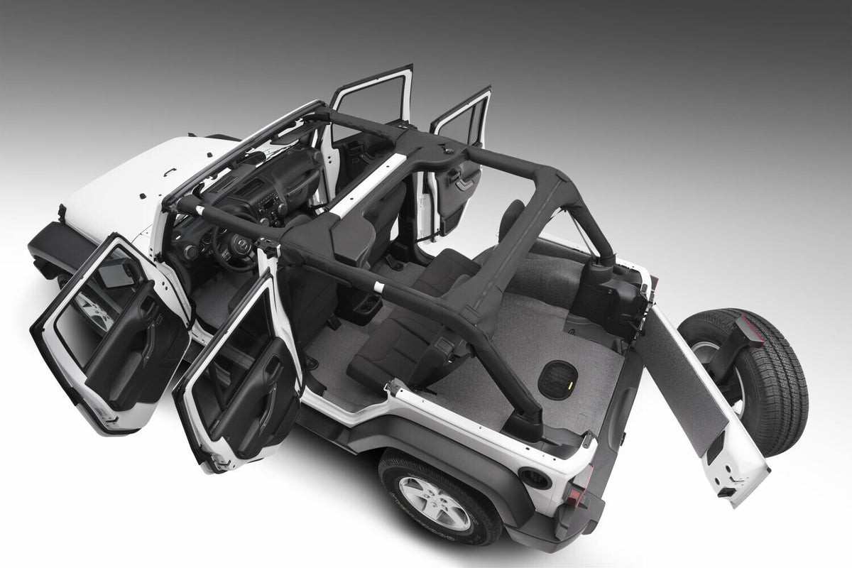 Guardian Impact Jeep Liner Grey 11-17 Jeep Wrangler Unlimited 70th Anniversary 4 Door / Jeep Wrangler Sport 2 Door and More Rear Husky Liners