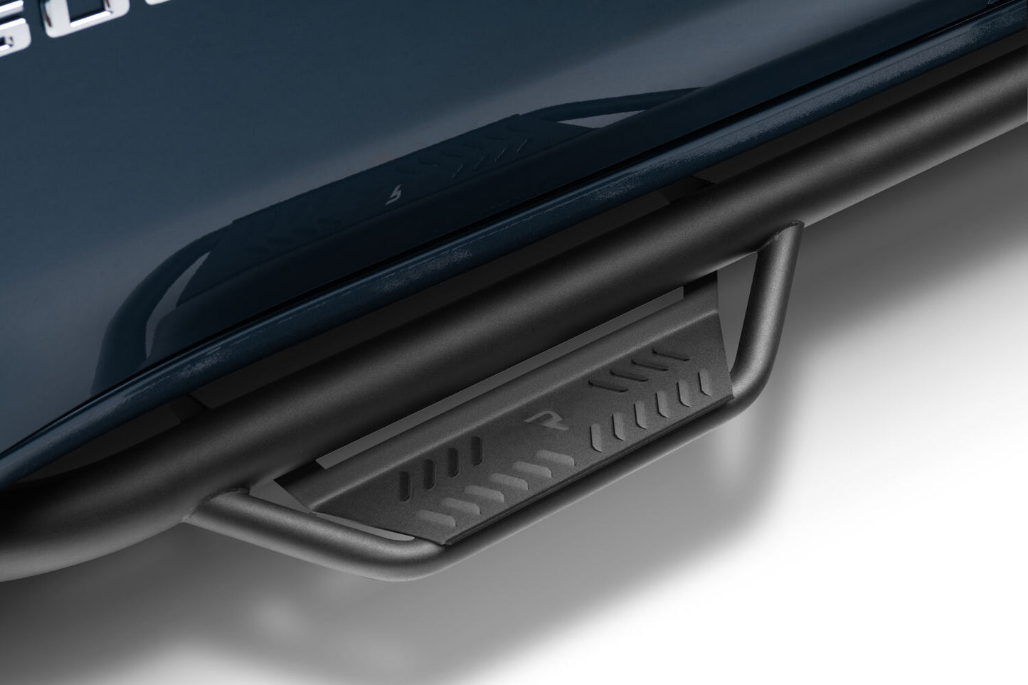 Podium Step LG Cab Length (2 Steps per Side) 3 Inch Main Tube Diameter 2019 (New Body Style)-2025 Chevy Silverado/GMC Sierra 1500/2020-2025 2500 HD/3500 HD Crew Cab Textured Black NFab