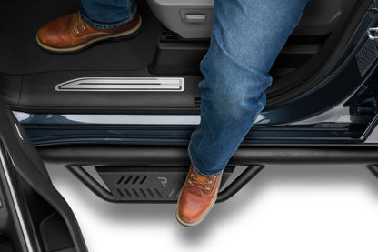 Podium Step LG Cab Length (2 Steps per Side) 3 Inch Main Tube Diameter 2019 (New Body Style)-2025 Chevy Silverado/GMC Sierra 1500/2020-2025 2500 HD/3500 HD Crew Cab Textured Black NFab