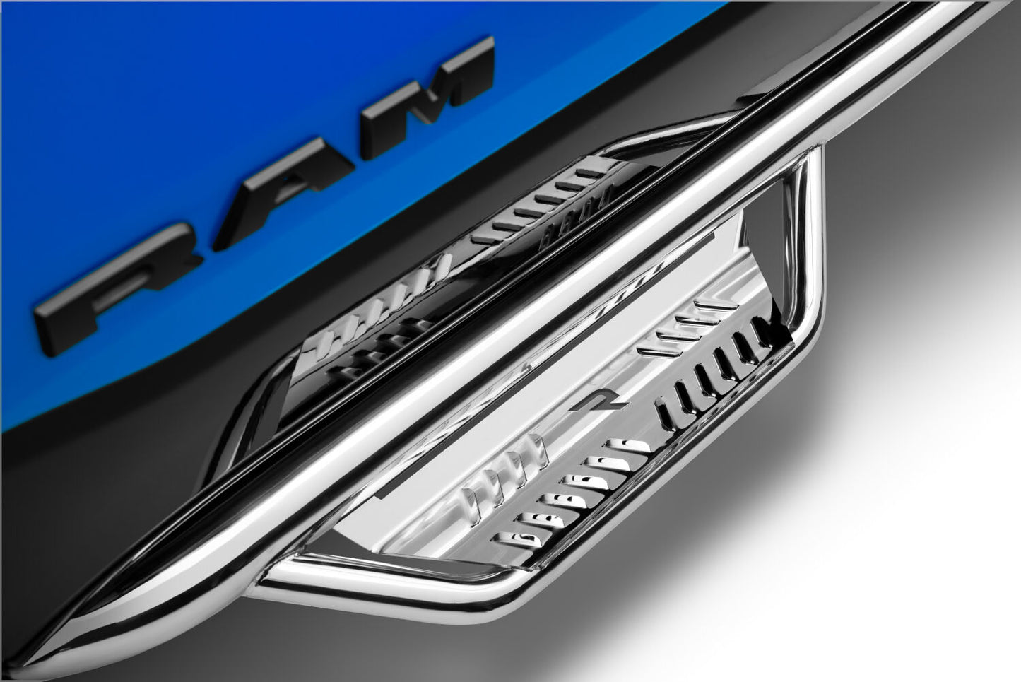 Podium Step SS Cab Length (2 Steps per Side) 3 Inch Main Tube Diameter 2019-2025 (New Body Style) Ram 1500 Crew Cab Polished Stainless NFab