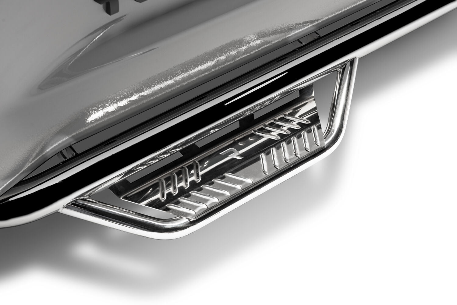 Podium Step SS Cab Length (2 Steps per Side) 3 Inch Main Tube Diameter 2019-2025 Ram 2500/3500/4500/5500 Crew Cab Polished Stainless NFab