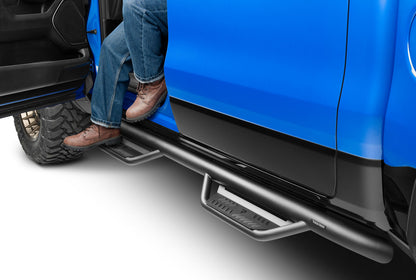 Podium Step LG Cab Length (2 Steps per Side) 3 Inch Main Tube Diameter 2019-2025 Ram 2500/3500/4500/5500 Crew Cab Textured Black NFab