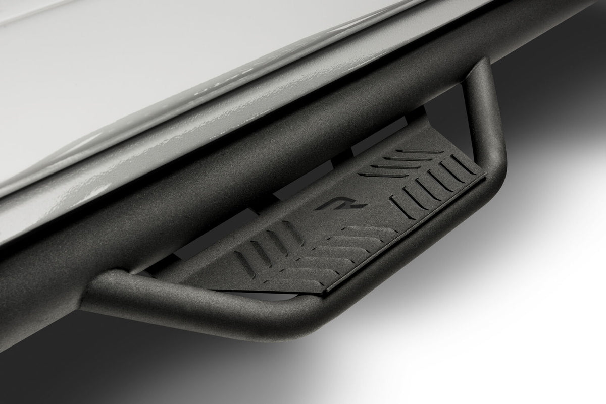 Podium Step LG Cab Length (2 Steps per Side) 3 Inch Main Tube Diameter 2019-2025 Ram 2500/3500 Mega Cab Textured Black NFab