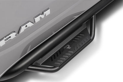 Podium Step LG Cab Length (2 Steps per Side) 3 Inch Main Tube Diameter 2019-2025 Ram 2500/3500 Mega Cab Textured Black NFab