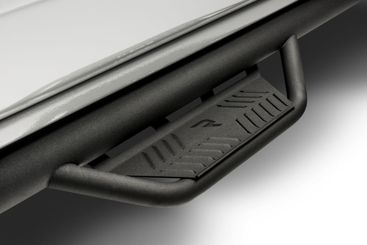 Podium Step LG Cab Length (2 Steps per Side) 3 Inch Main Tube Diameter 2009-2014 Ford F-150 SuperCrew Textured Black NFab