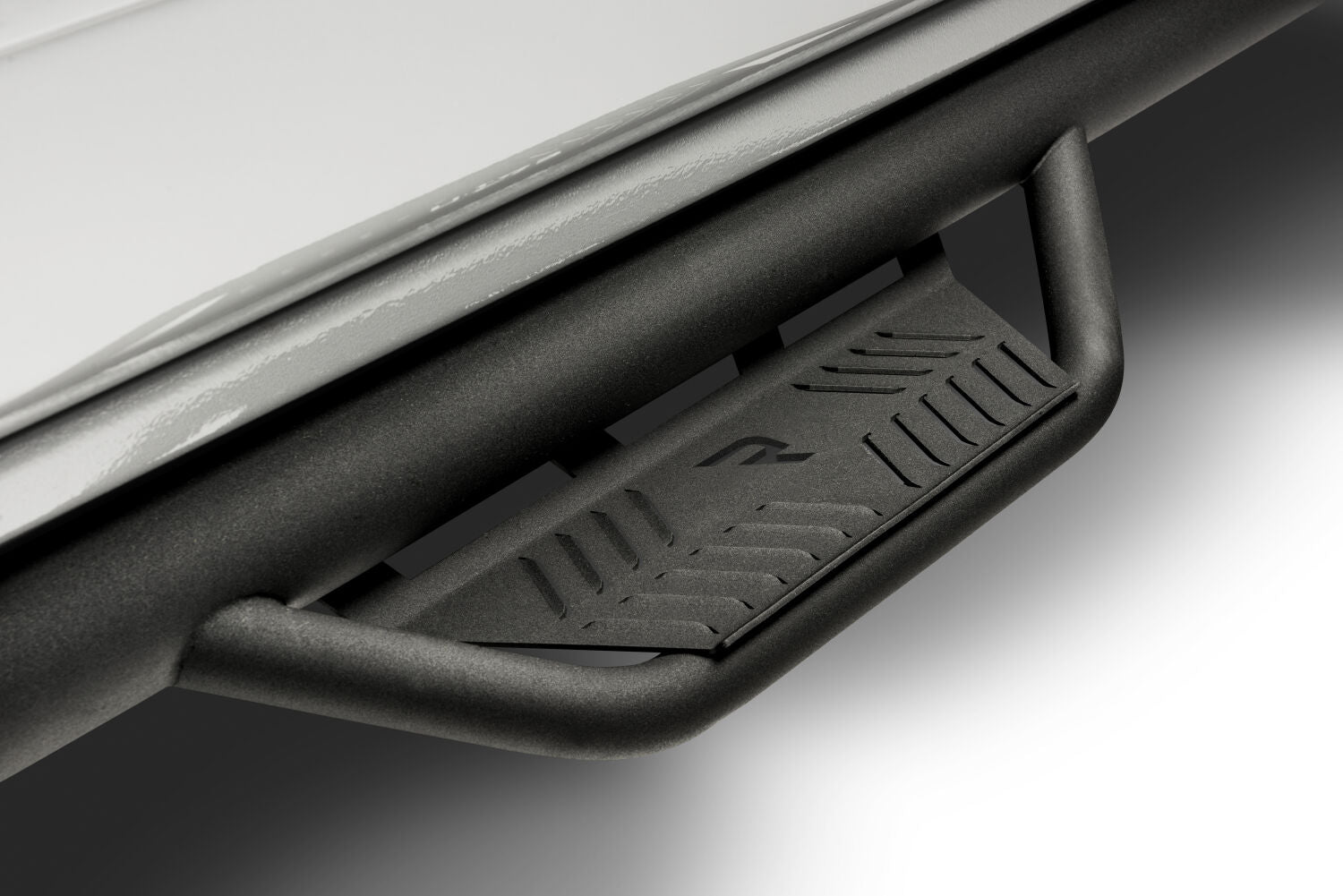 Podium Step LG Cab Length (2 Steps per Side) without Bed Access 3 Inch Main Tube Diameter 2019-2026 Ford Ranger SuperCrew Textured Black NFab