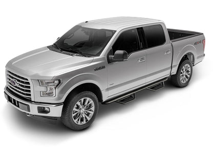 Podium Step LG Cab Length (2 Steps per Side) without Bed Access 3 Inch Main Tube Diameter 2019-2026 Ford Ranger SuperCrew Textured Black NFab