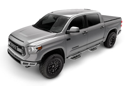 Podium Step SS Cab Length (2 Steps per Side) 3 Inch Main Tube Diameter 2022-2025 Toyota Tundra CrewMax Polished Stainless NFab
