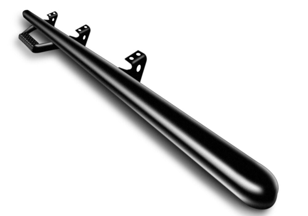 Nerf Step Bar Wheel-to-Wheel (1 Step per Side) 3 Inch Main Tube Diameter 2018-2026 Jeep Wrangler JL 2-Door Textured Black NFab