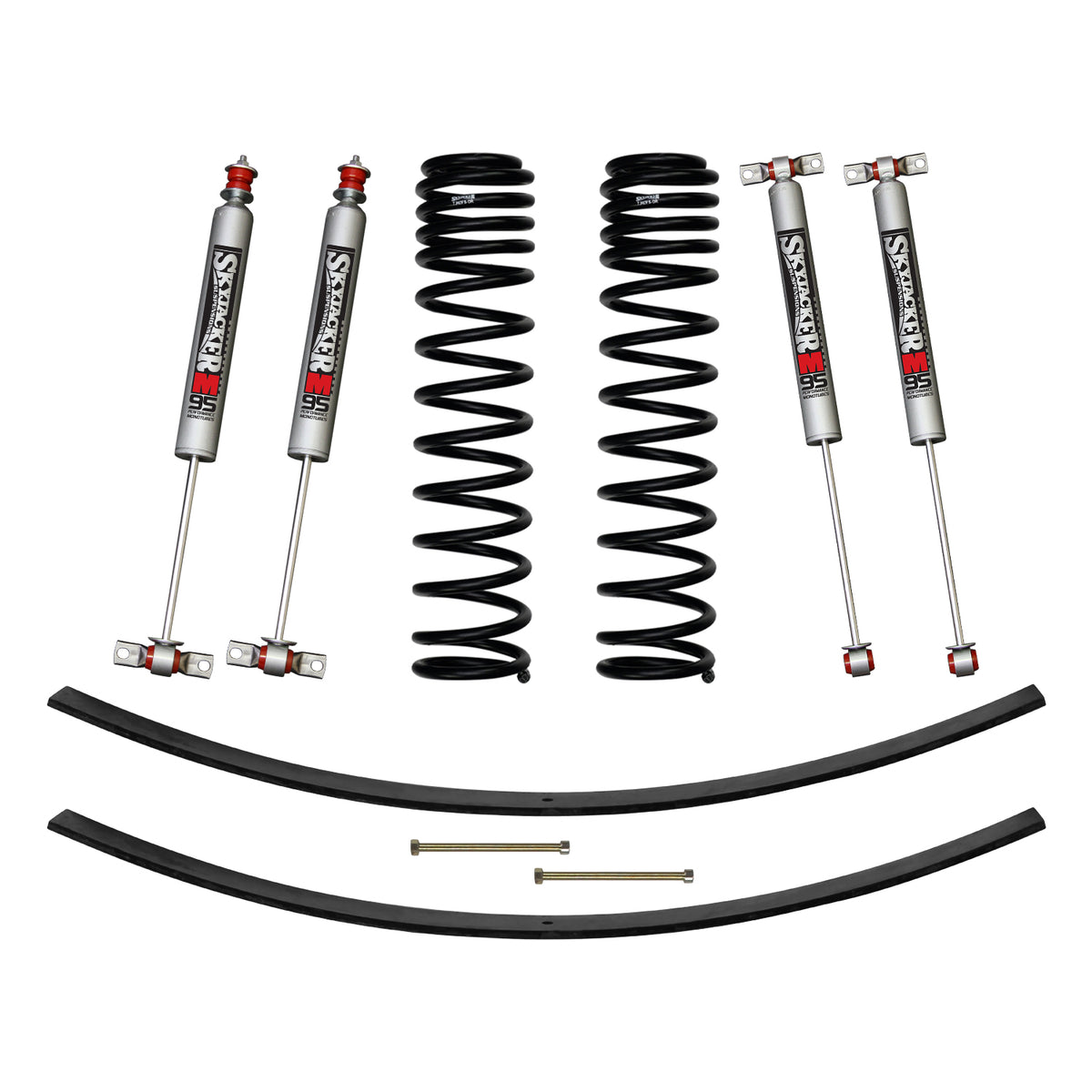 3 Inch Suspension Lift Kit 84-01 Cherokee XJ W/Front Dual Rate Long Travel Coil Springs Rear Add A Leafs Skyjacker